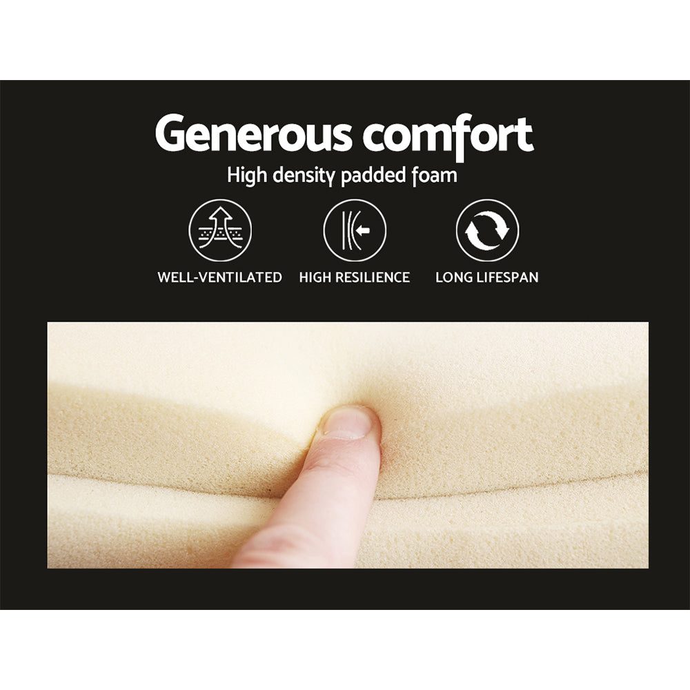Artiss Van Bed Frame Fabric - Grey Single