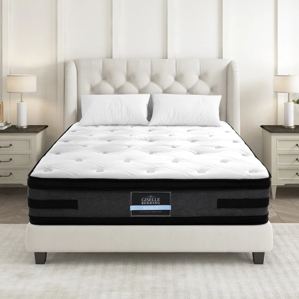 Bedding Luna Euro Top Cool Gel Pocket Spring Mattress 36cm Thick King