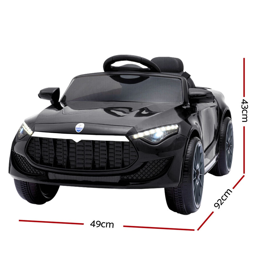 Rigo Kids Electric Ride On Car Maserati-inspried Toy Cars Remote 12V Black