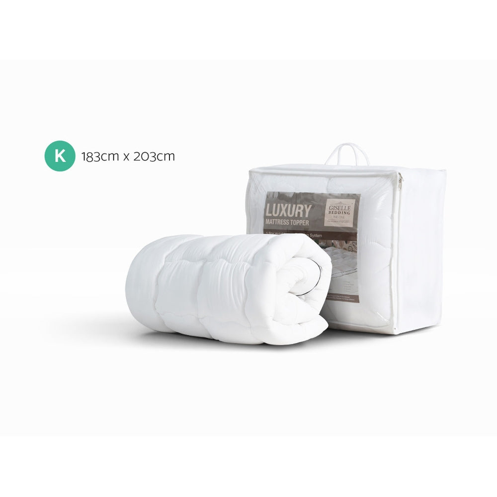 King Size Mattress Topper Pillowtop