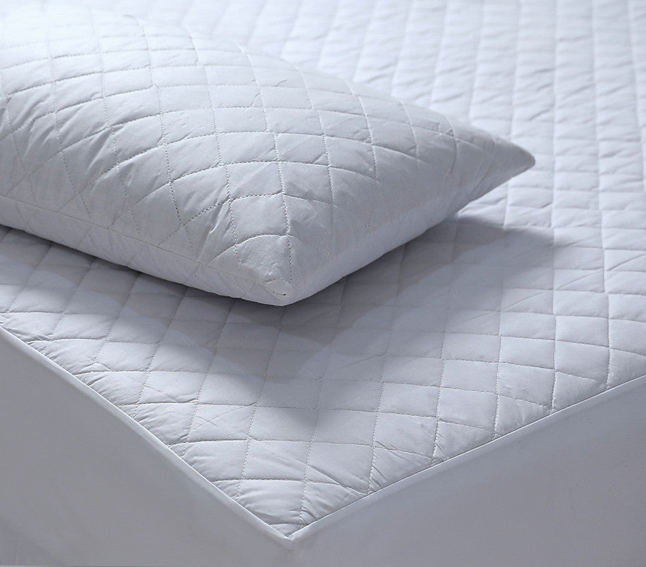 100% Cotton Quilted Fully Fitted 50cm Deep King Single Size Waterproof Mattress Protector