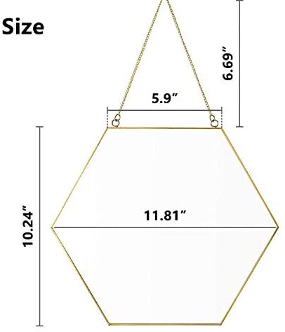 Hanging Wall Mirror Decor (Gold Color)
