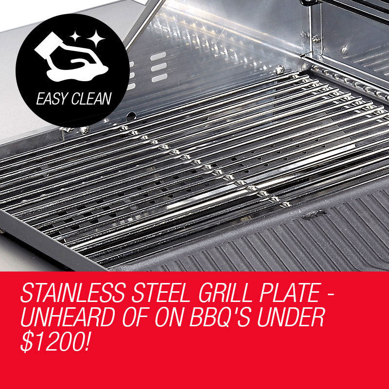 5 Burner Outdoor BBQ Grill Barbeque Gas Stainless Steel Kitchen Commercial