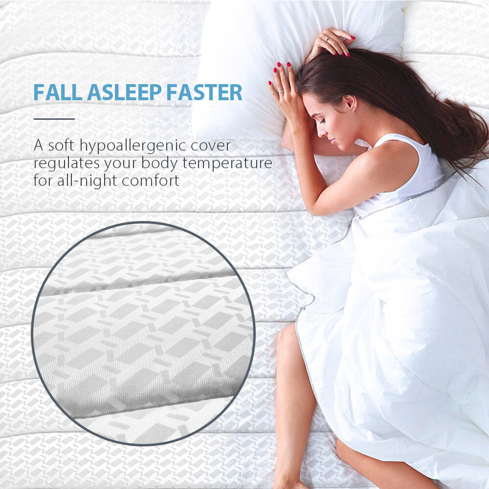 Double Bed Size Slumber Mattress Bonnell Spring Bedding Firm Foam Top 16CM