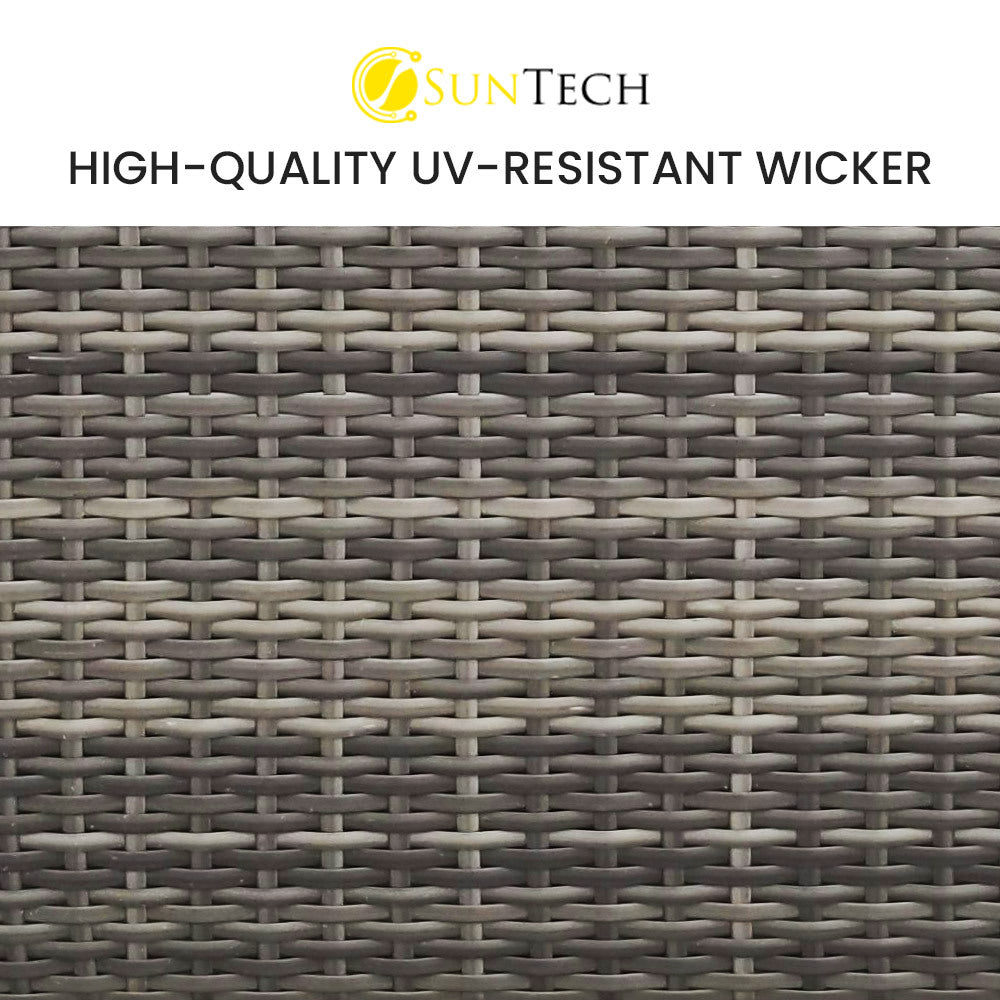 4 Seater Modular Outdoor Lounge Sofa Setting, Grey