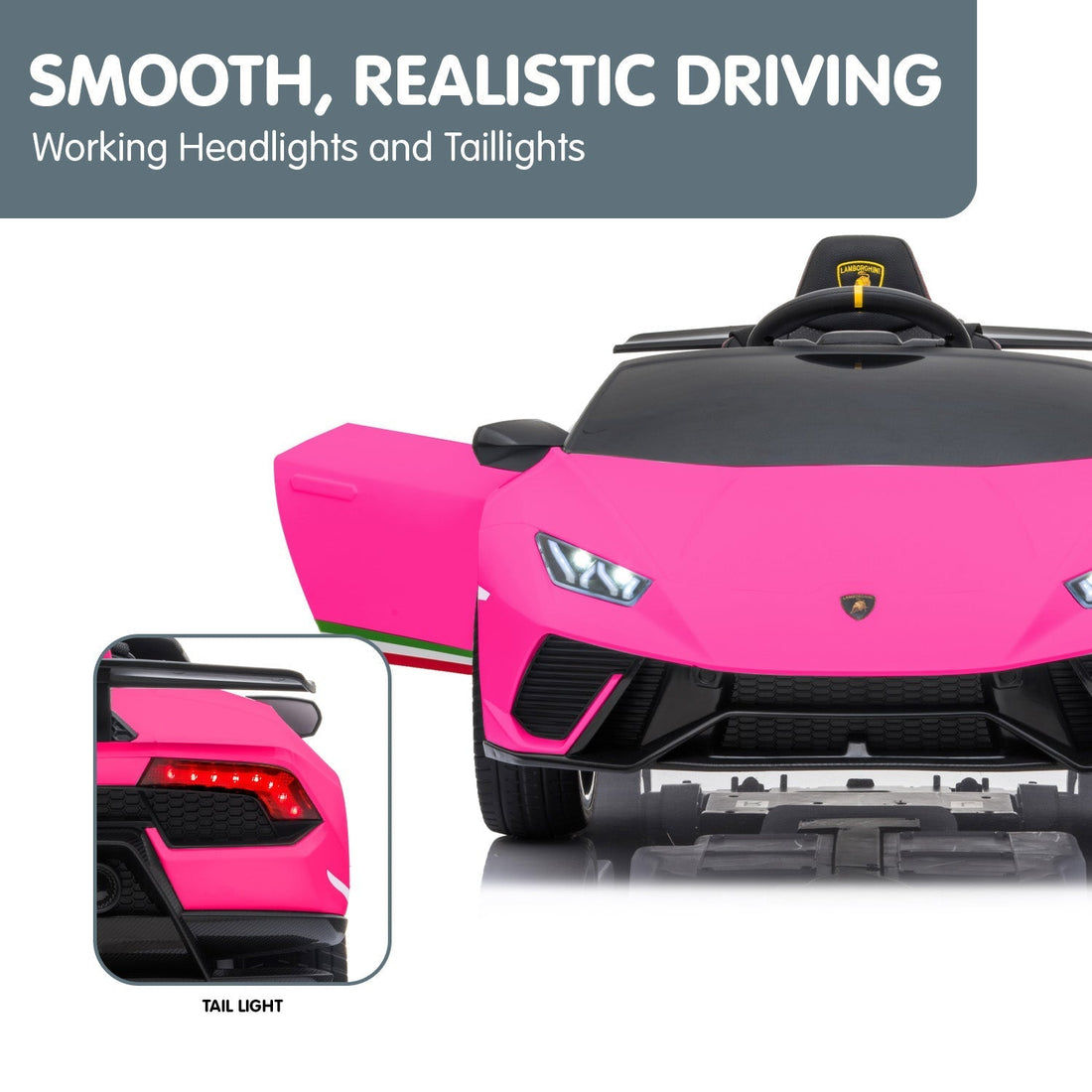 Kids Electric Ride On Car Remote Control by Kahuna - Pink