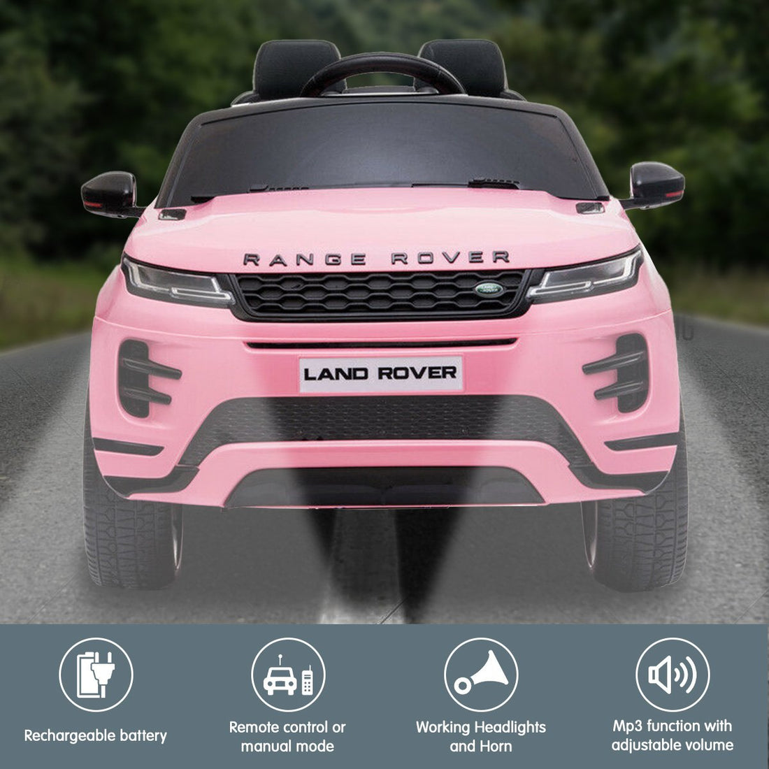 Licensed Kids Electric Ride On Car Remote Control - Pink