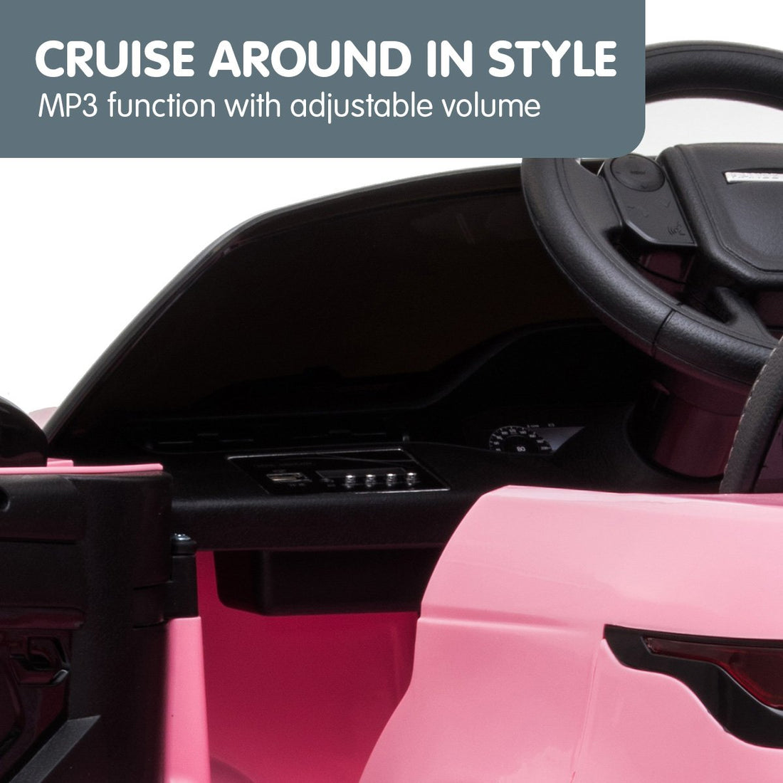 Licensed Kids Electric Ride On Car Remote Control - Pink