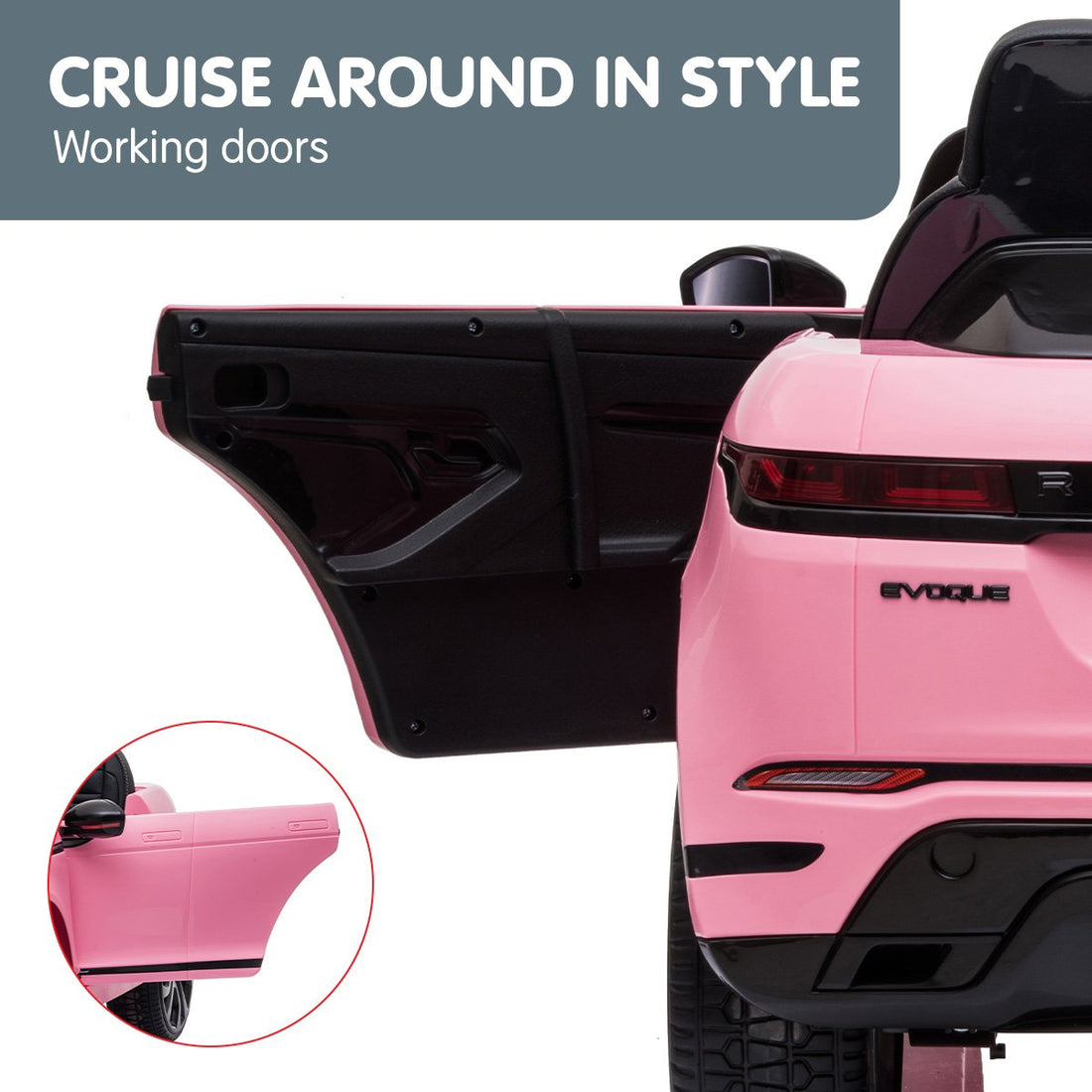 Licensed Kids Electric Ride On Car Remote Control - Pink