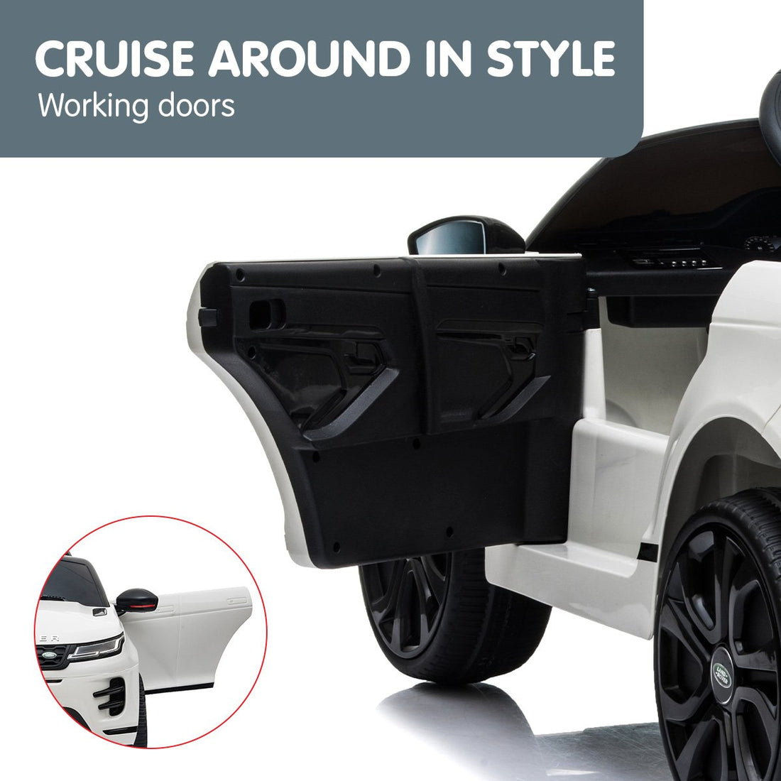 Licensed Kids Electric Ride On Car Remote Control - White