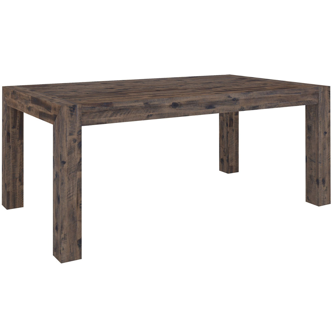 7pc Dining Set 180cm Table with 6 Solid Wood Fabric Chair