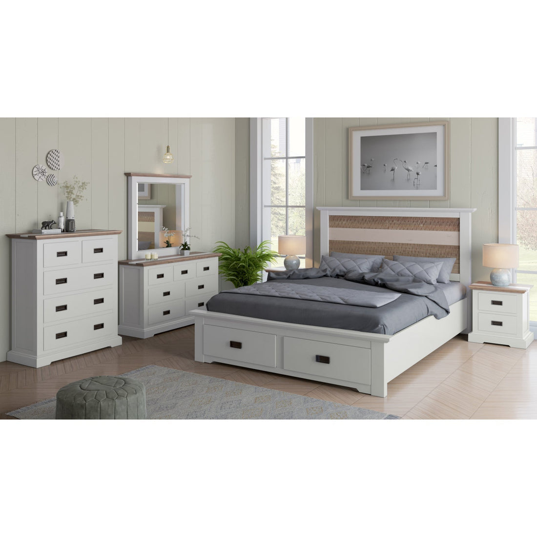 7 Chest of Drawers Tallboy Storage Cabinet - Multi Color