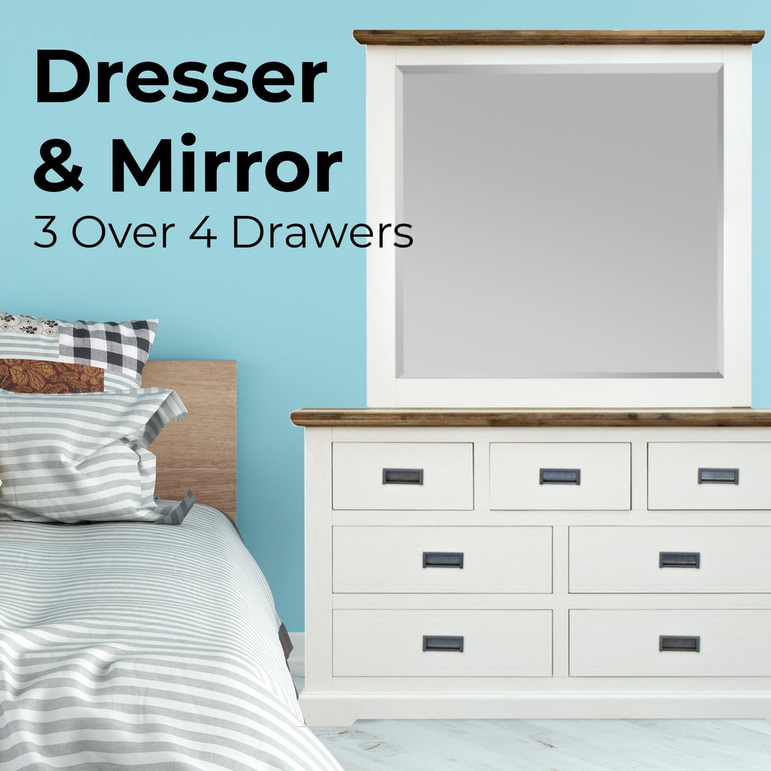 7 Chest of Drawers Tallboy Storage Cabinet - Multi Color