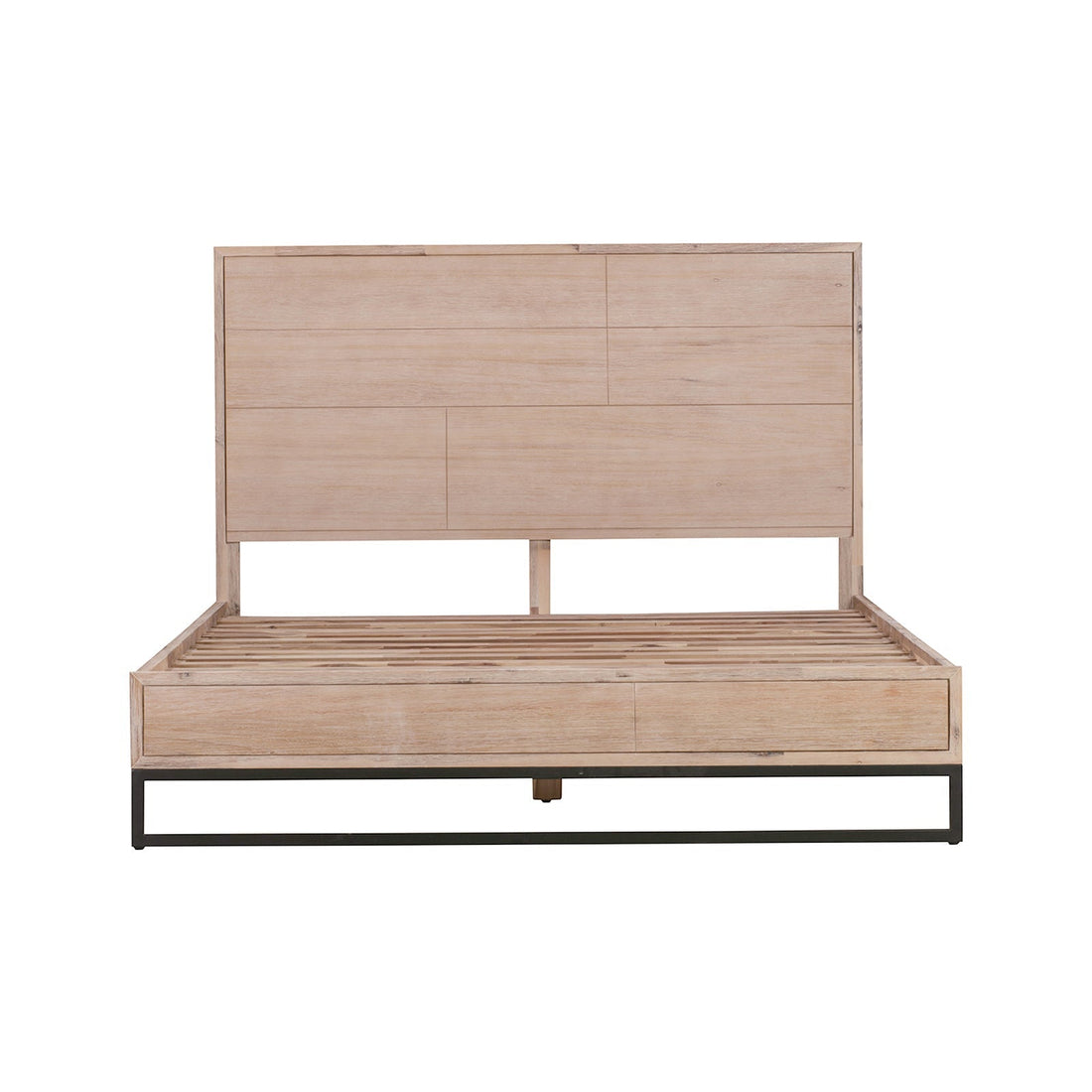 4 Pieces Queen Size Bedroom Suite made in Solid Wood Acacia