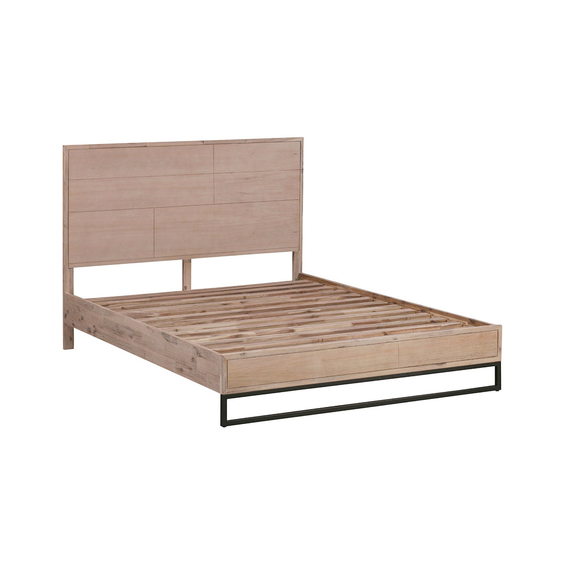 4 Pieces Queen Size Bedroom Suite made in Solid Wood Acacia
