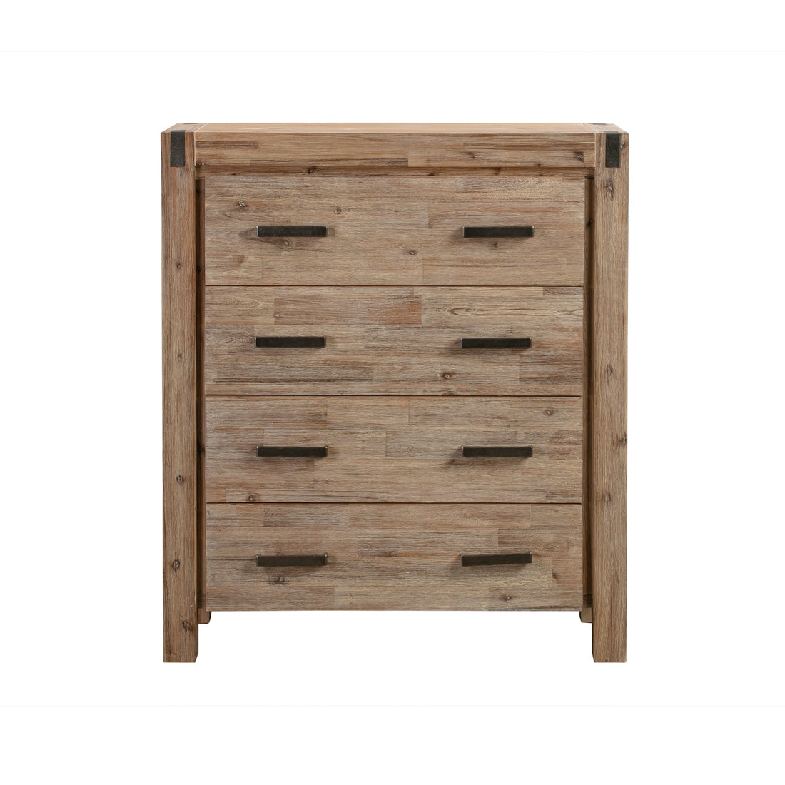 4 Pieces Queen Size Bedroom Suite in Solid Wood