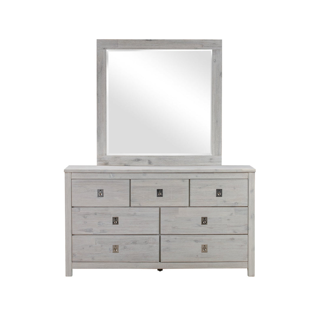 4 Pieces King Size Bedroom Suite with Solid Acacia Wood