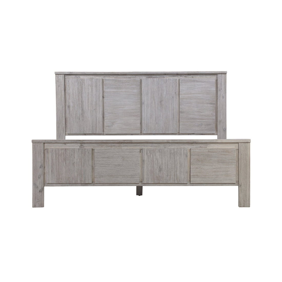 4 Pieces Queen Size Bedroom Suite with Solid Acacia Wood