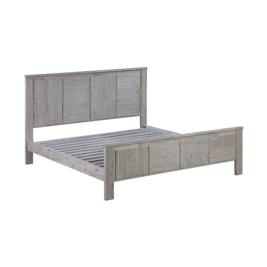 4 Pieces Queen Size Bedroom Suite with Solid Acacia Wood