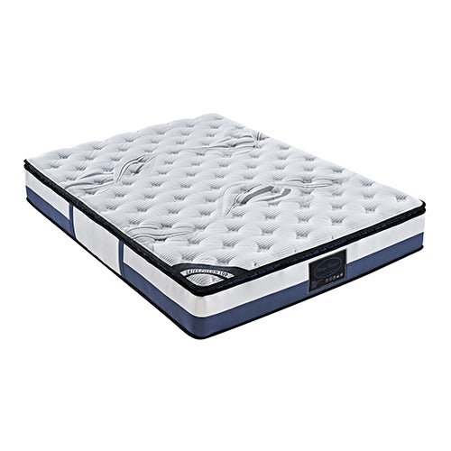 King Single Size Mattress Latex Pillow Top Pocket Spring Foam Medium Firm Bed