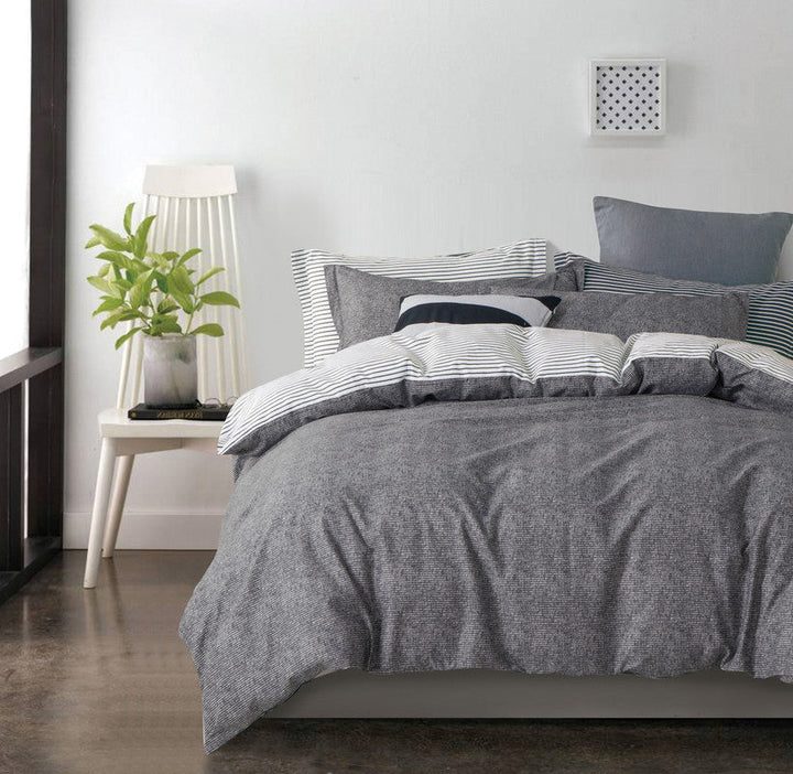 100% cotton reversible quilt cover set-king size