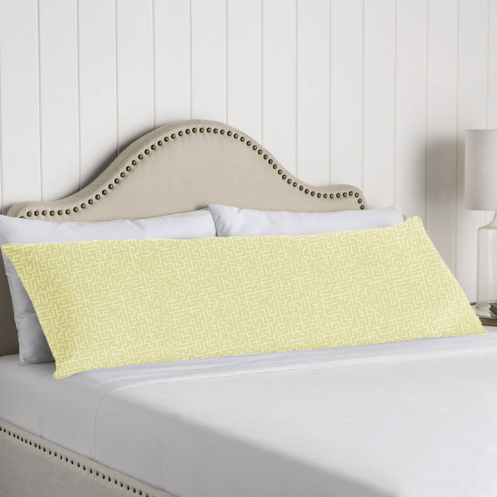 100% Cotton Body Pillowcase Maze Rich Cream