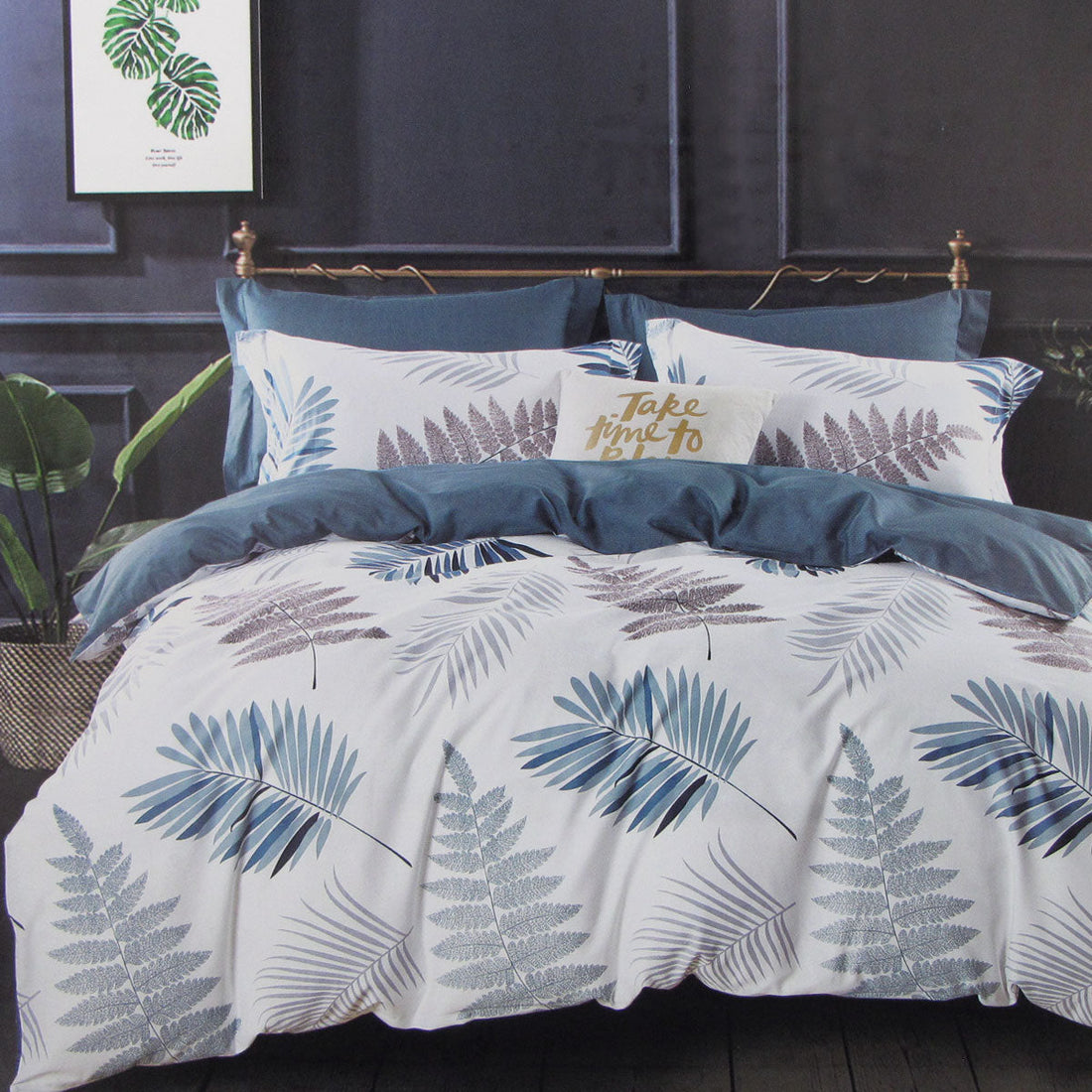 100% Cotton Reversible Quilt Cover Set Queen