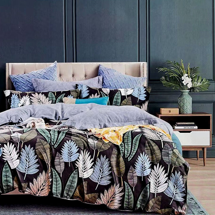 100% Cotton Reversible Quilt Cover Set King