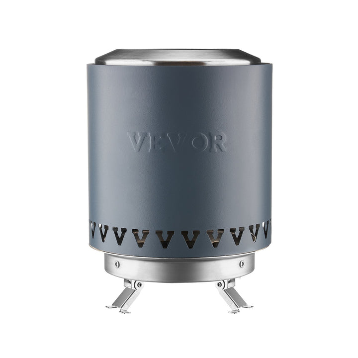 VEVOR Tabletop Fire Pit 6 inch Stainless Steel Fireplace Indoor Outdoor Blue