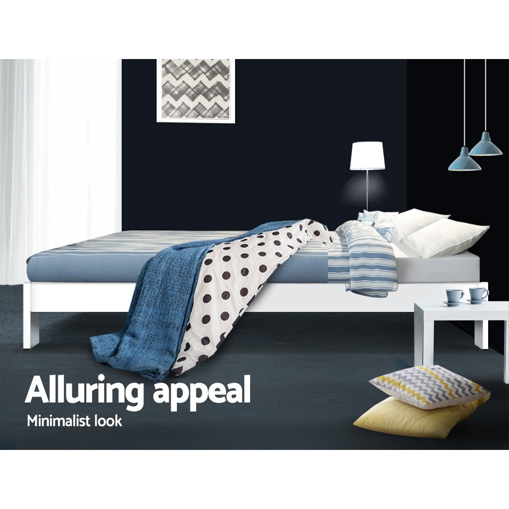 Artiss Queen Wooden Bed Base Frame Timber Foundation